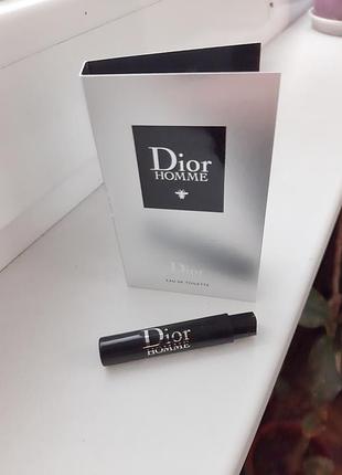 Christian dior dior homme✨оригинал миниатюра пробник mini vial spray 1 мл книжка