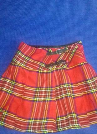 Юбка в складку на запах р10