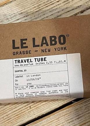 Le labo santal 33 travel tube 3 шт по 10 мл1 фото