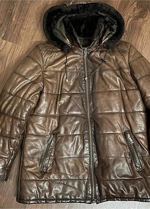 Кожаная куртка гучи gucci