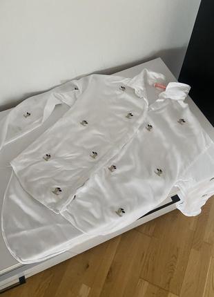 Сорочка белая рубашка рубашка блуза