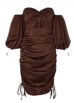 Роскошное шоколадное платье quiz5 фото