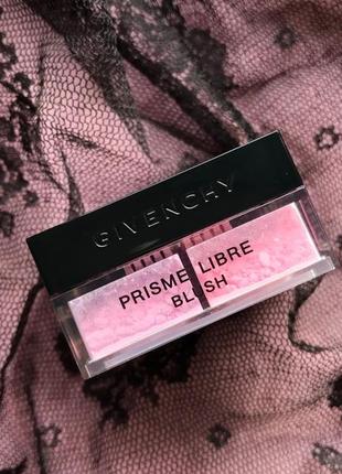 Givenchy prisme libre blush розсипчаста пудра-рум'яна для обличчя#01 mousseline lilas1 фото