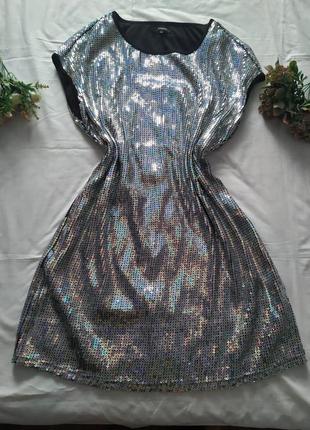 Платье в пайетки reserved, блестящее, праздничное1 фото