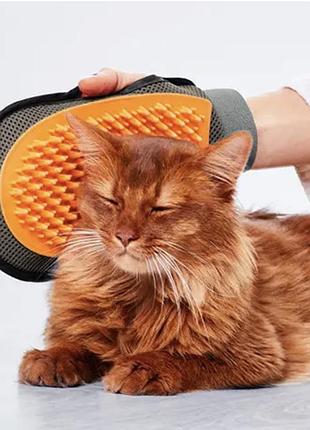 Рукавиця для догляду за шерстю тварин