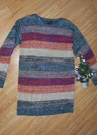 Blac fridays sale!!! яркий нарядный свитер-туника с метал.волокном2 фото
