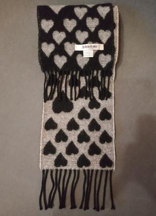 Шерстяной шарф johnstons made in scotland3 фото