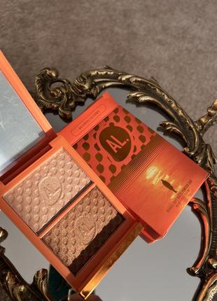 Палетка от al.rutkovskiy mango soft matte powder duo - bali glow kiss/ bali bronzer2 фото