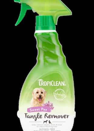 Засіб спрей для розплутування колтунов кішок тропіклін tropiclean tangle remover spray