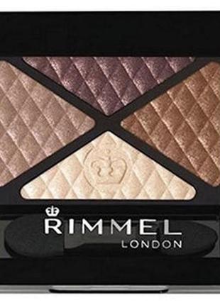 Tини rimmel glam'eyes quad eye shadow no002 (4,2 г)1 фото