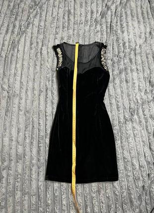 Вечернее черное  женское платье7 фото