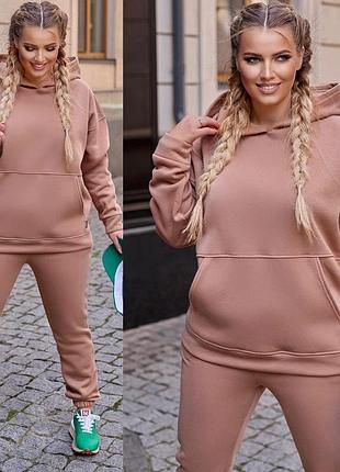 Костюм утеплений базовий класичний батал😊5 фото