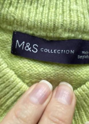 Світер салатовый m&s ,джемпер m&s4 фото