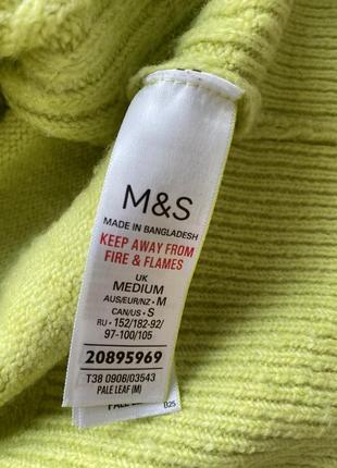 Світер салатовый m&s ,джемпер m&s7 фото