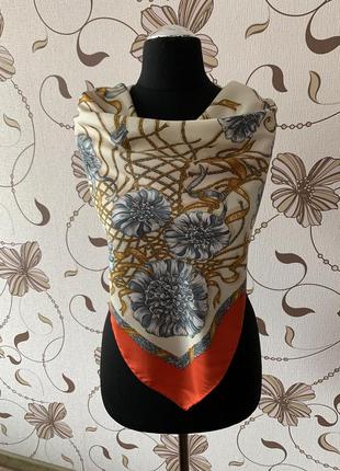 Коллекционный итальянский винтажный платок jean de bahrein3 фото