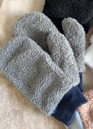Рукавички зі штучної овчини