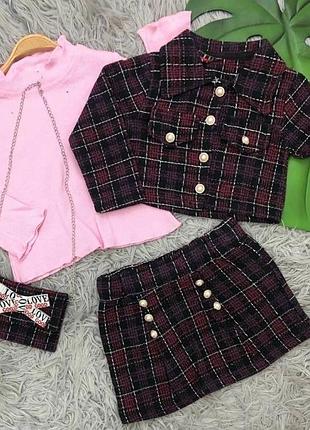 Крутий костюмчик 4-ка для дівчинки