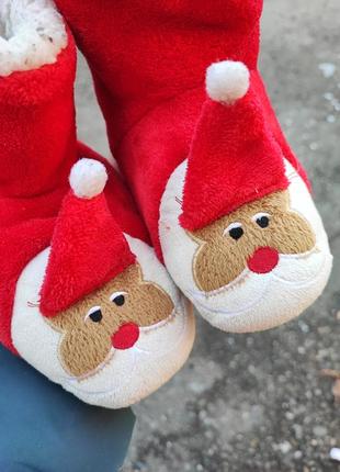 ❌ уцінка ❌ дитячі капці-носочки, для дівчинки та хлопчика, новорічне взуття, подарунок6 фото