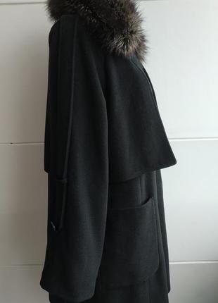 Стильне пальто asos чорного кольору оригінального крою2 фото