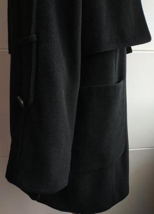 Стильне пальто asos чорного кольору оригінального крою4 фото