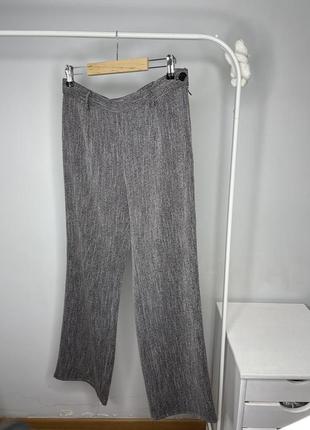 Сірі плотні брюки жакардові