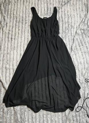 Женское чёрное платье