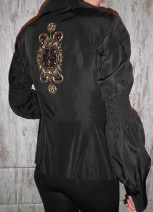 Модный дорогой пиджак жакет брендовый sfarzo luxury denim милан италия l качество!3 фото