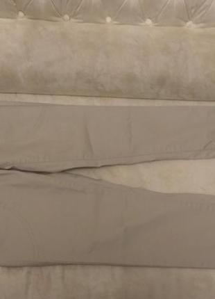 Джинсы скинни леггинсы брюки узкие,высокая талия,отменно обтягивают р.xs-s беж2 фото