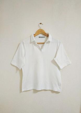 Рубашка поло женская белая rabe 1920