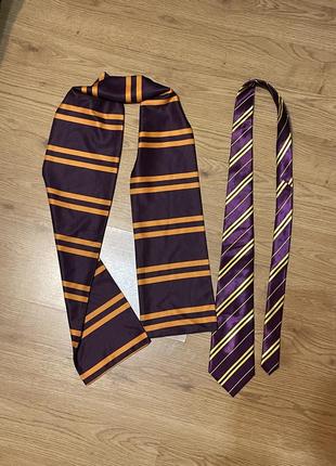 Гарри поттер шарф и галстук набор костюм гарри поттера гриффиндор хогвартс маскарадный карнавальный косплей2 фото