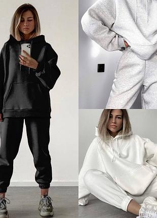 Оверсайз костюм на флісі