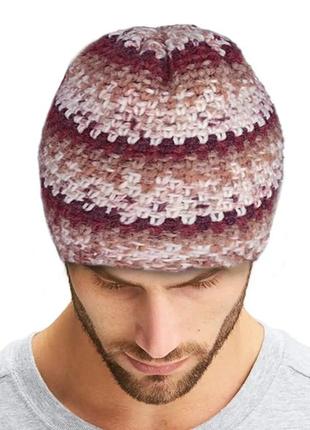 Мужская шапка, модная миксовая шапка, классическая шапка "bini"2 фото