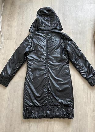 Пальто черное зимние пуховик3 фото