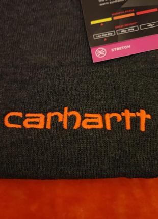 💯❄️💨 оригінал. тепла шапка carhartt з утеплювачем 3m thinsulate4 фото