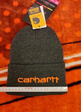 💯❄️💨 оригінал. тепла шапка carhartt з утеплювачем 3m thinsulate9 фото