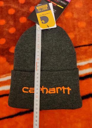 💯❄️💨 оригінал. тепла шапка carhartt з утеплювачем 3m thinsulate10 фото