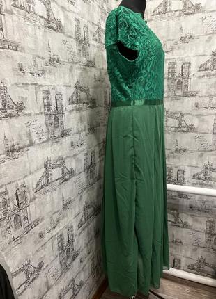 Зелене ізумрудне плаття довге нарядне можна на корпоратив випускний бал2 фото