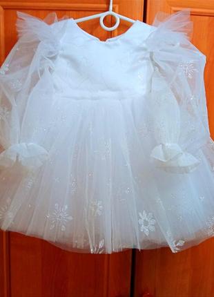 Святкова сукня для дівчинки сніжинка