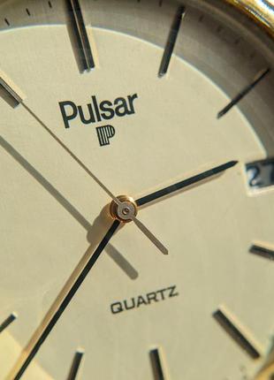 Вінтажний чоловічий наручний кварцовий годинник pulsar seiko quartz кварц6 фото