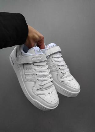 Чоловічі кросівки adidas forum white / smb