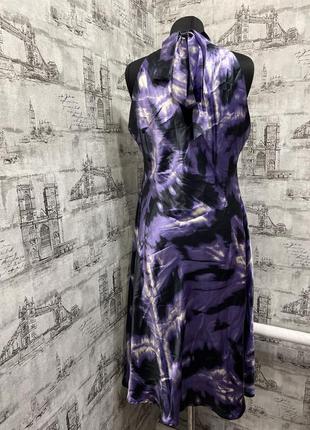 Фиолетовое платье без рукав по фигурке3 фото