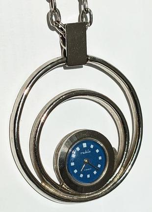 Женские часы кулон ruhla механические винтажные 17 камней3 фото