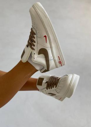 Женские кроссовки nike air force 1 low mocco / smb7 фото