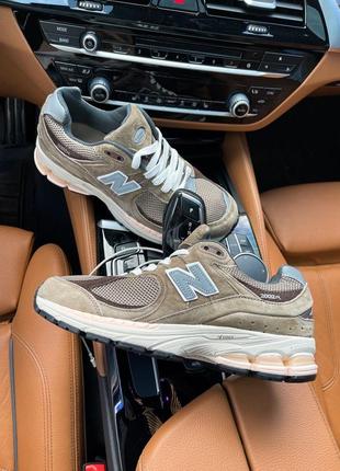 Мужские кроссовки new balance 2002r olive suede2 фото