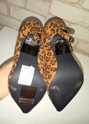 Туфли лодочки леопардовые 36-37 размер5 фото