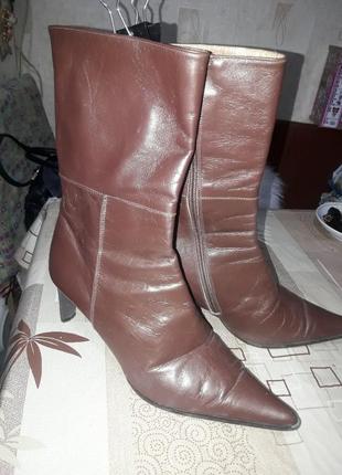 Сапоги кожа р.38
