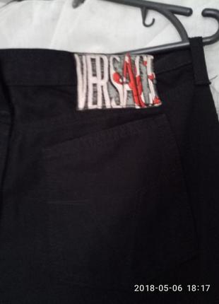 Versace. сексуальные джинсы брюки унисекс /с мужской застежкой/ с брендовой фурнитурой2 фото