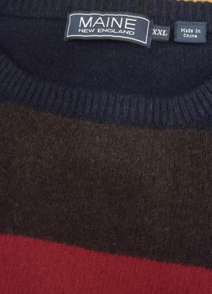 Вовняний светр в смужку ботал4 фото
