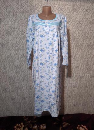 Нічна сорочка тепла з начосом зимова