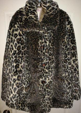 Шикарная шубка рысь 54р тренд только пышкам